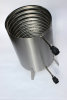 Firetwister® PRO Pool Heater With Fire, Ø 32/38mm, Oven Wood Spiral Stainless Steel
